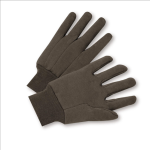 West Chester 750C Standard 100% Cotton Brown Jersey Gloves